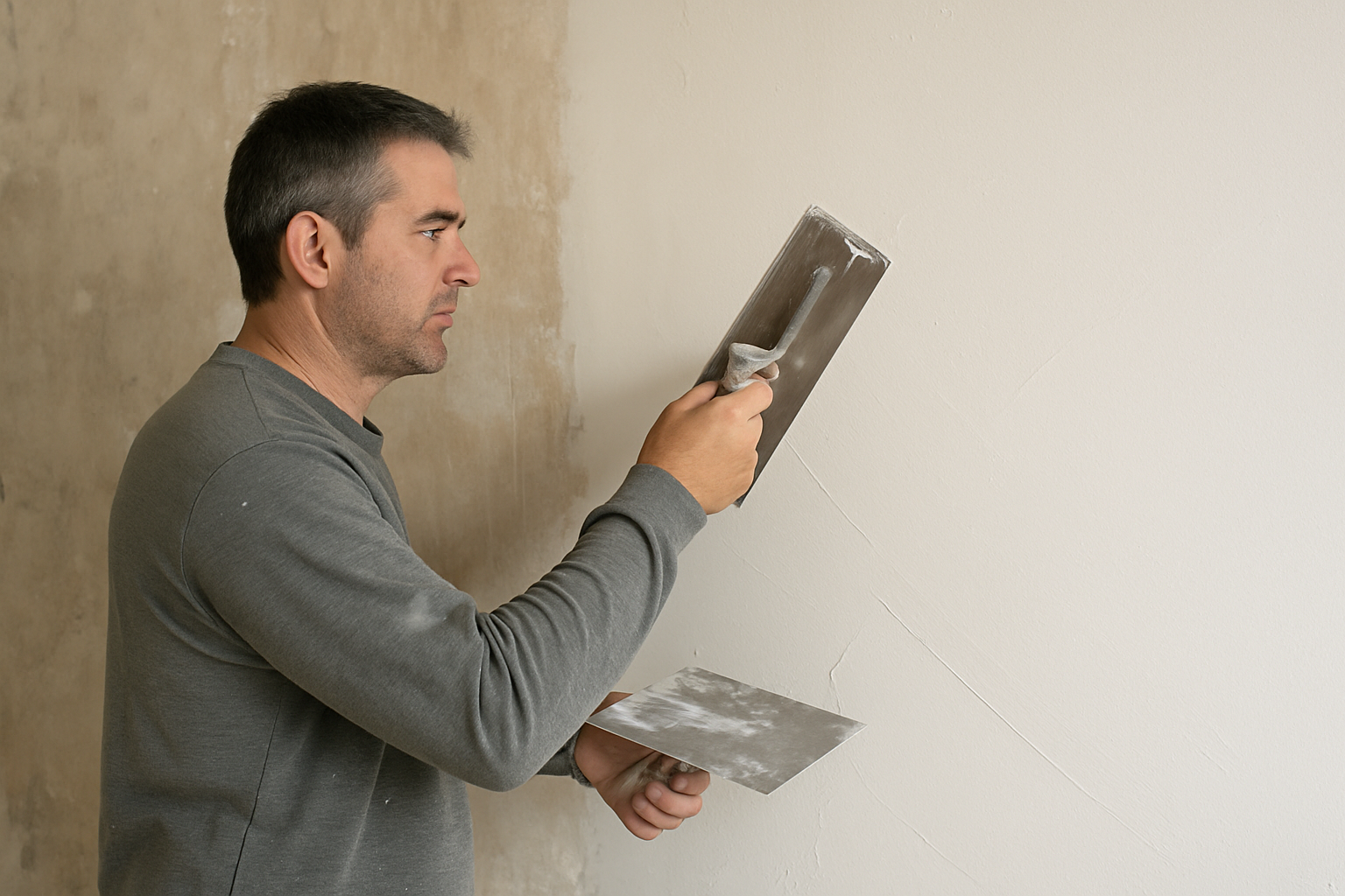 Enduire un mur intérieur