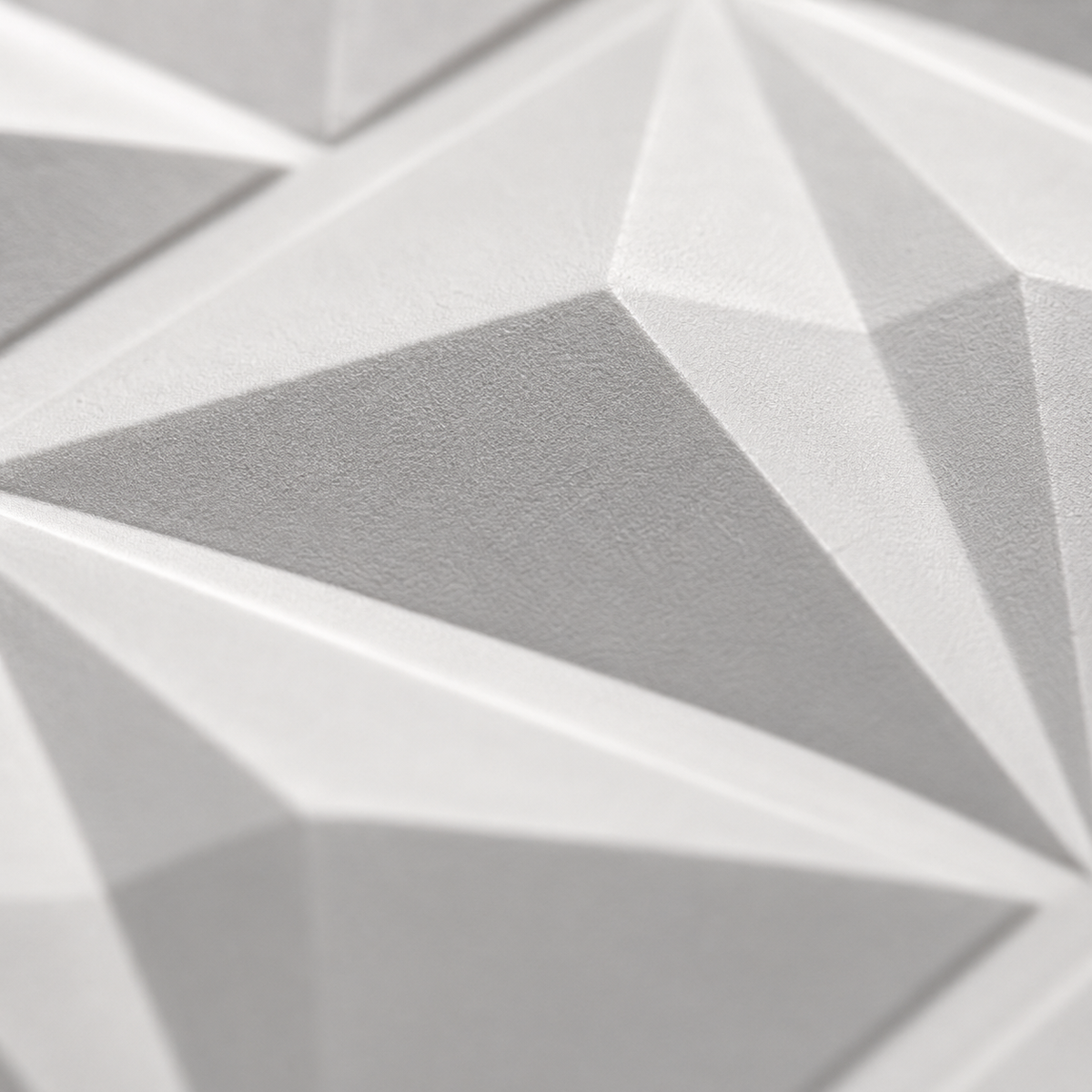 Panneau mural 3D à motif facetté diamant en relief