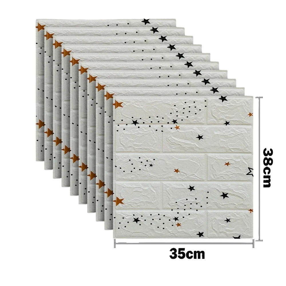 Panneaux muraux adhésifs effet brique