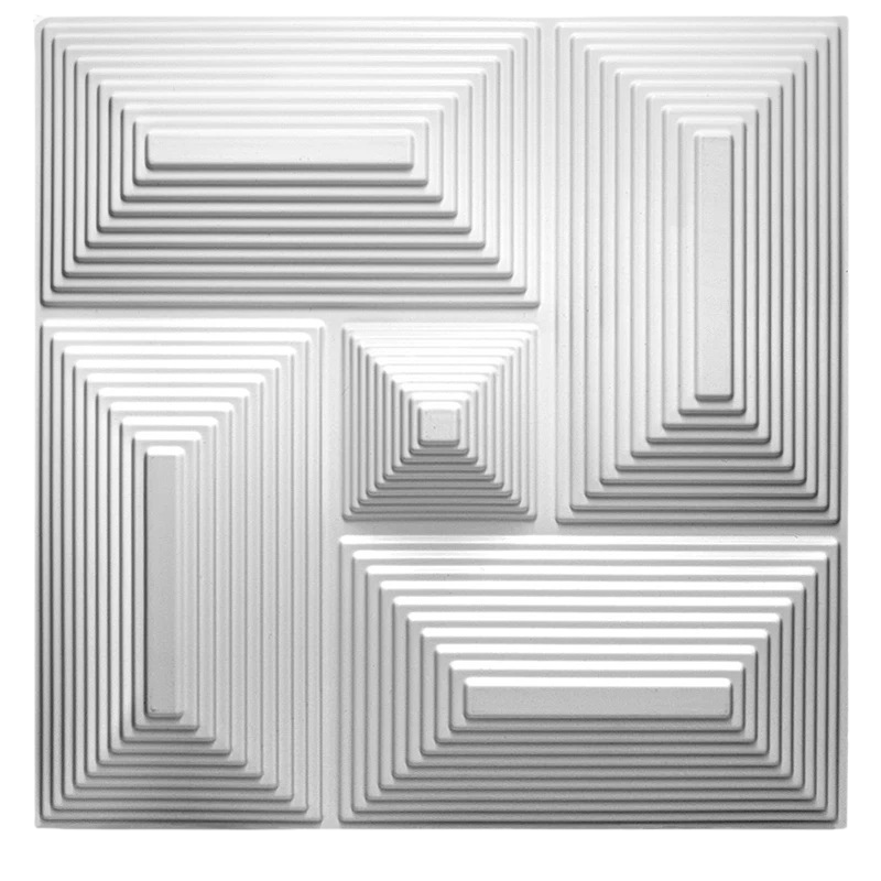 Plaque murale tendance à motif géométrique 3D élégant