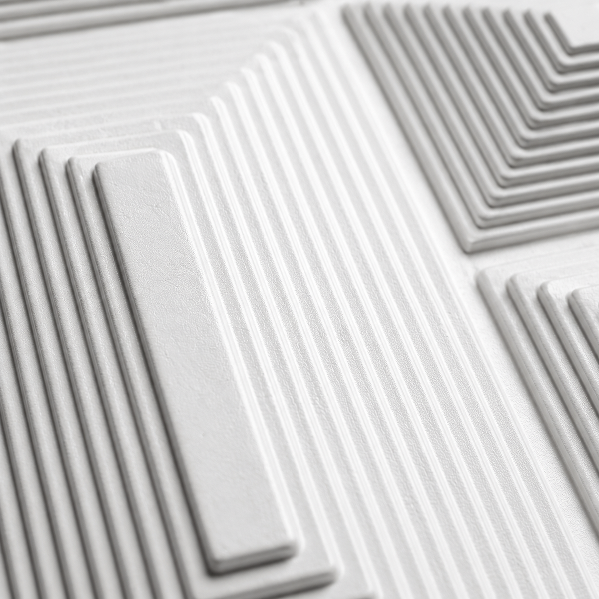 Plaque murale tendance à motif géométrique 3D élégant