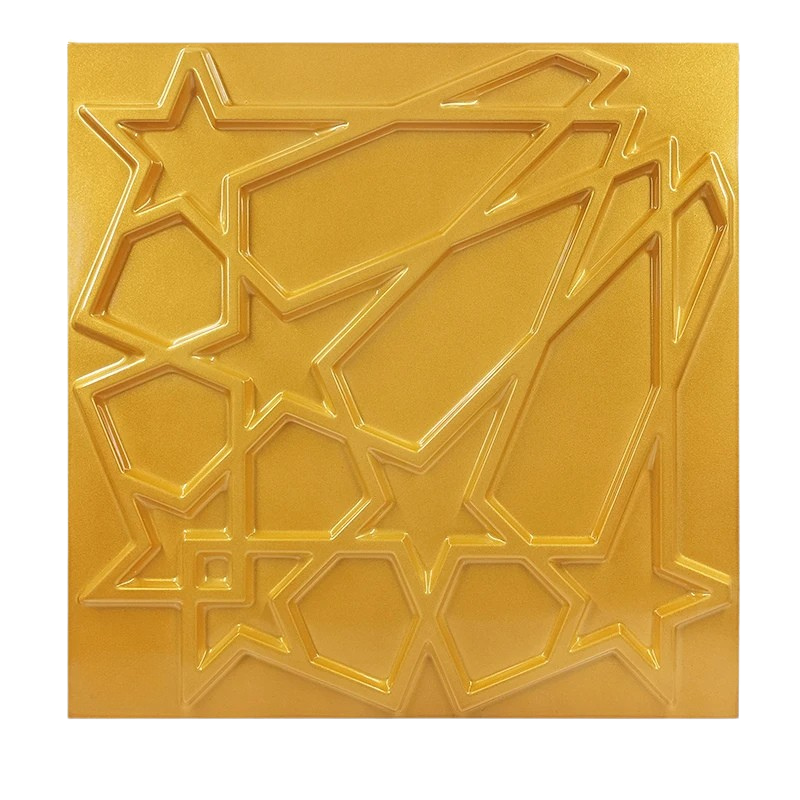 Panneaux muraux 3D étoiles en PVC