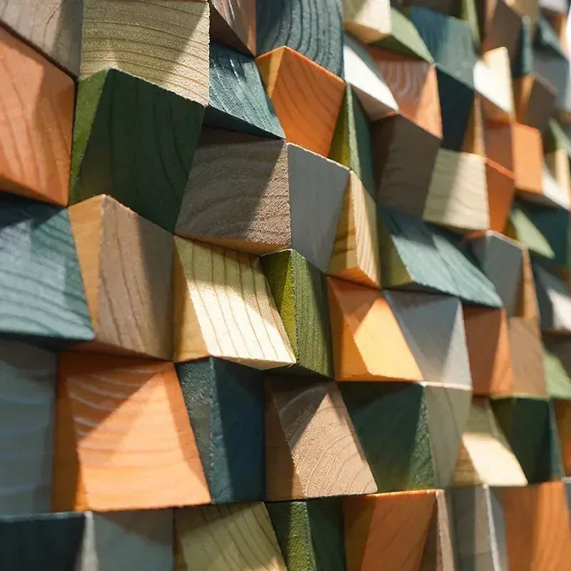 Panneaux muraux acoustique en bois 3D