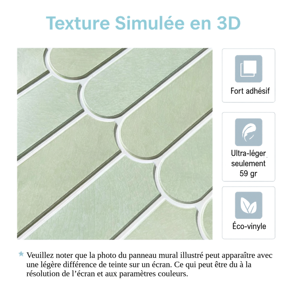 Plaques murales 3D adhésives en PVC pour une décoration élégante