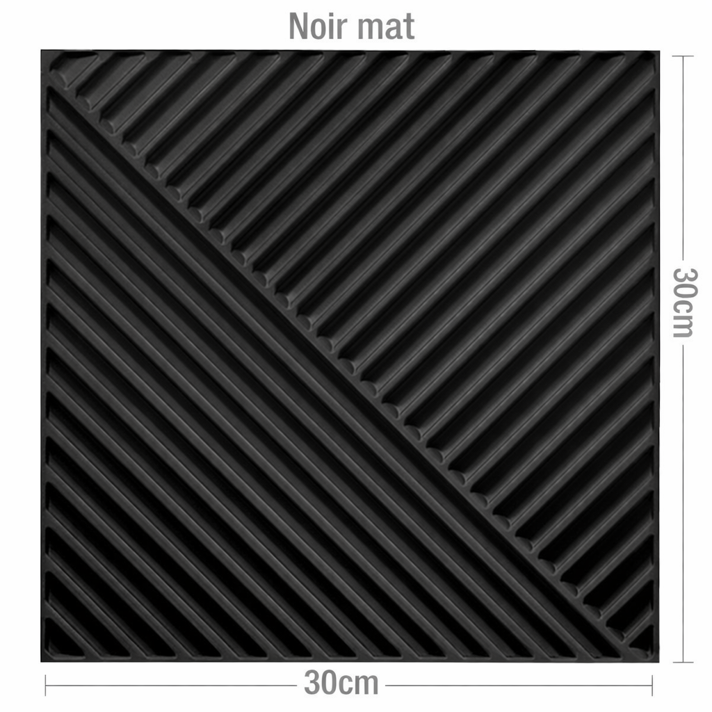 Panneau mural 3D géométrique croisé