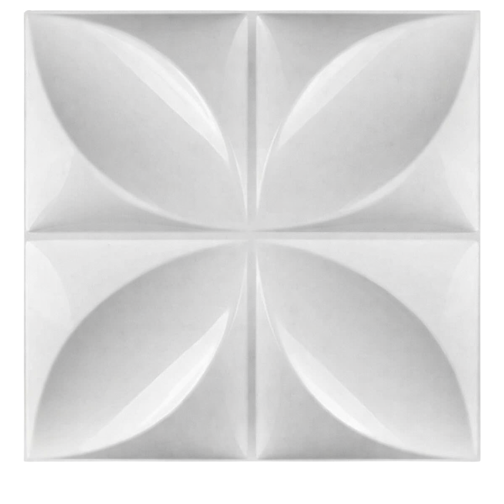 Panneau mural 3D imperméable au motif pétale géométrique