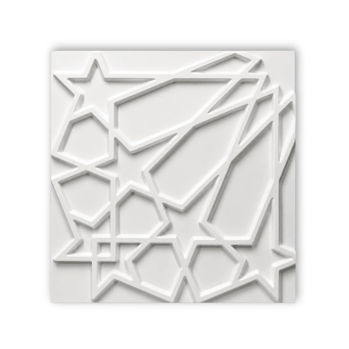 Panneaux muraux 3D étoiles en PVC