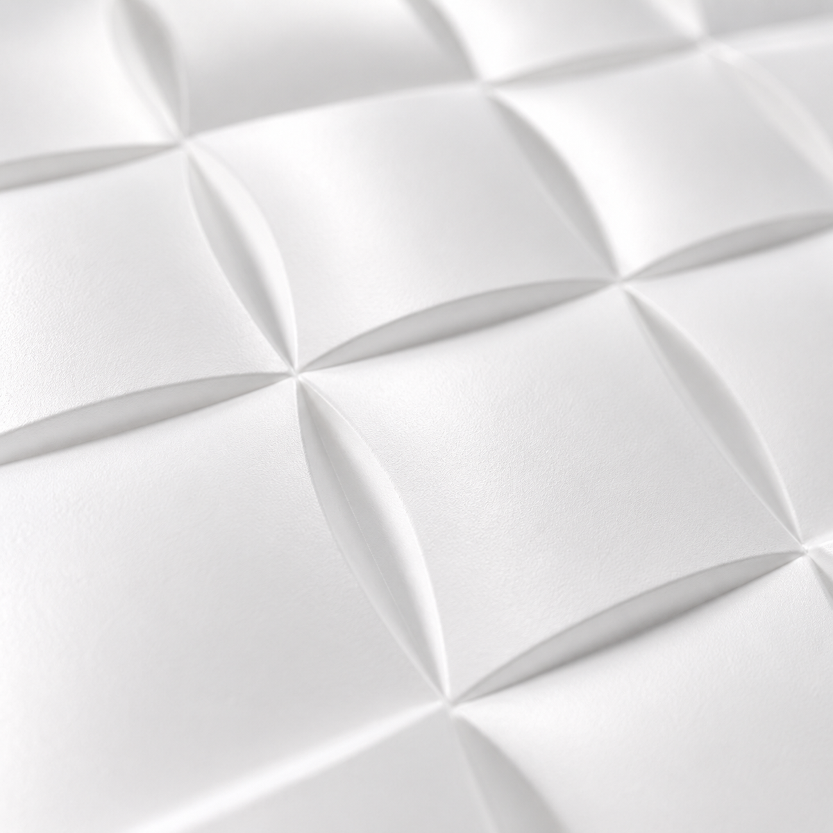 Panneau mural blanc mat 3D avec motif bombé design
