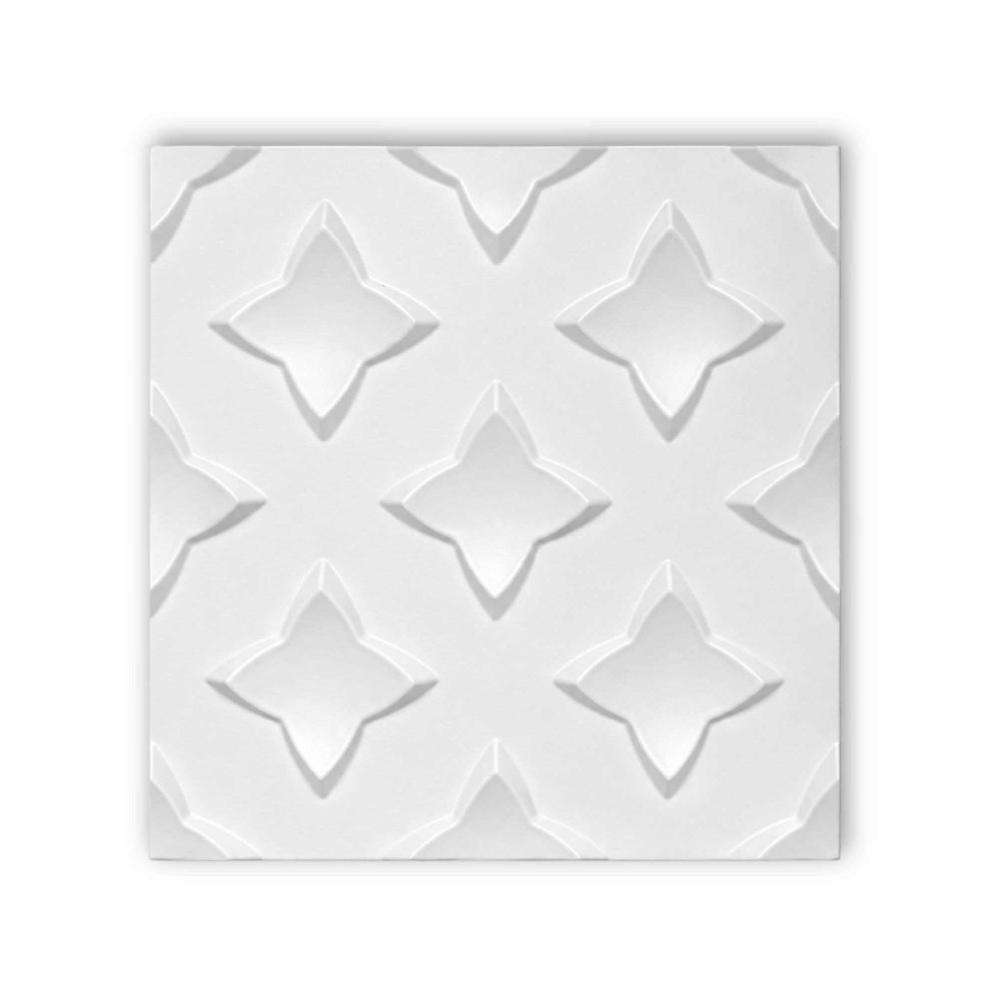 Panneau mural décoratif 3D avec motif fleur géométrique
