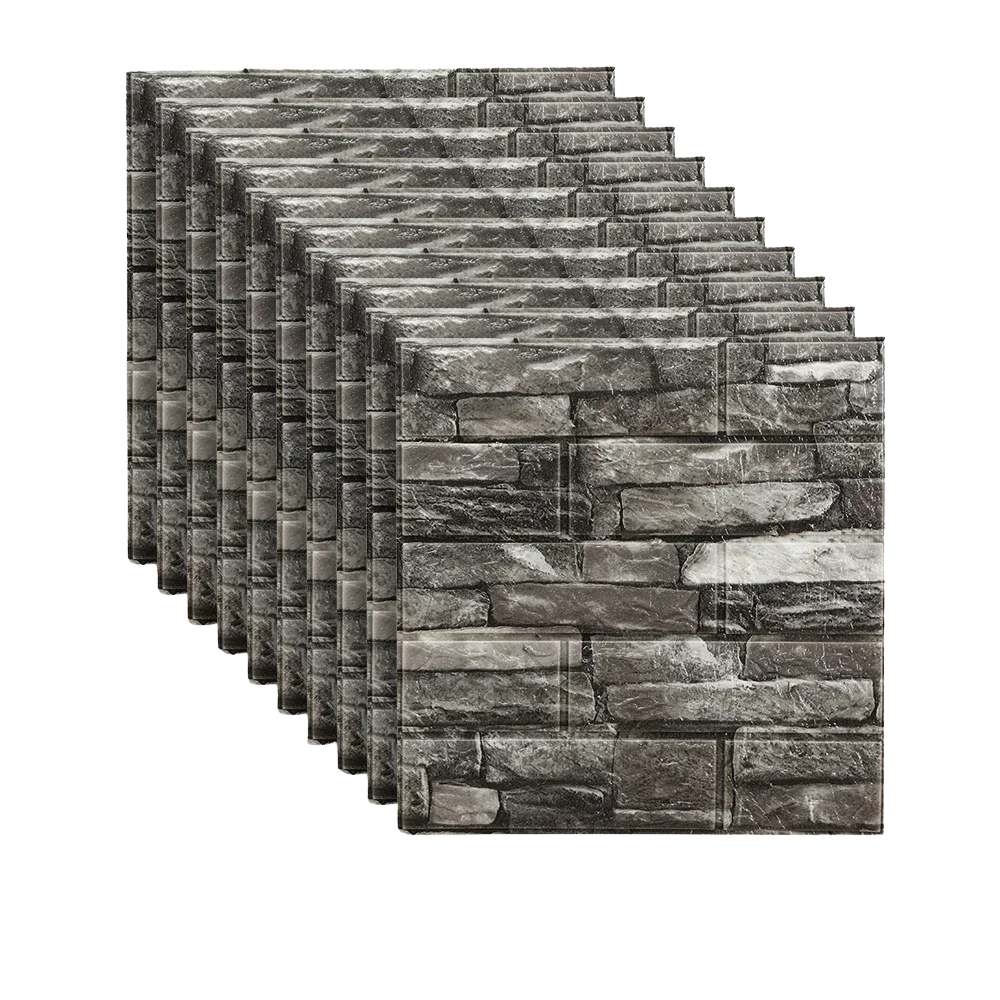 Panneaux muraux adhésifs effet brique