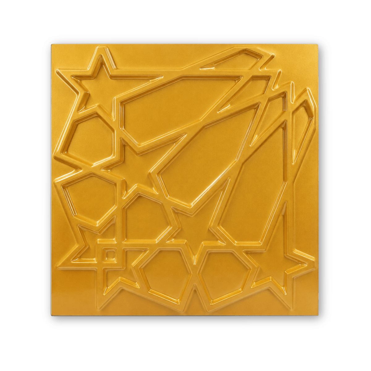 Panneaux muraux 3D étoiles en PVC