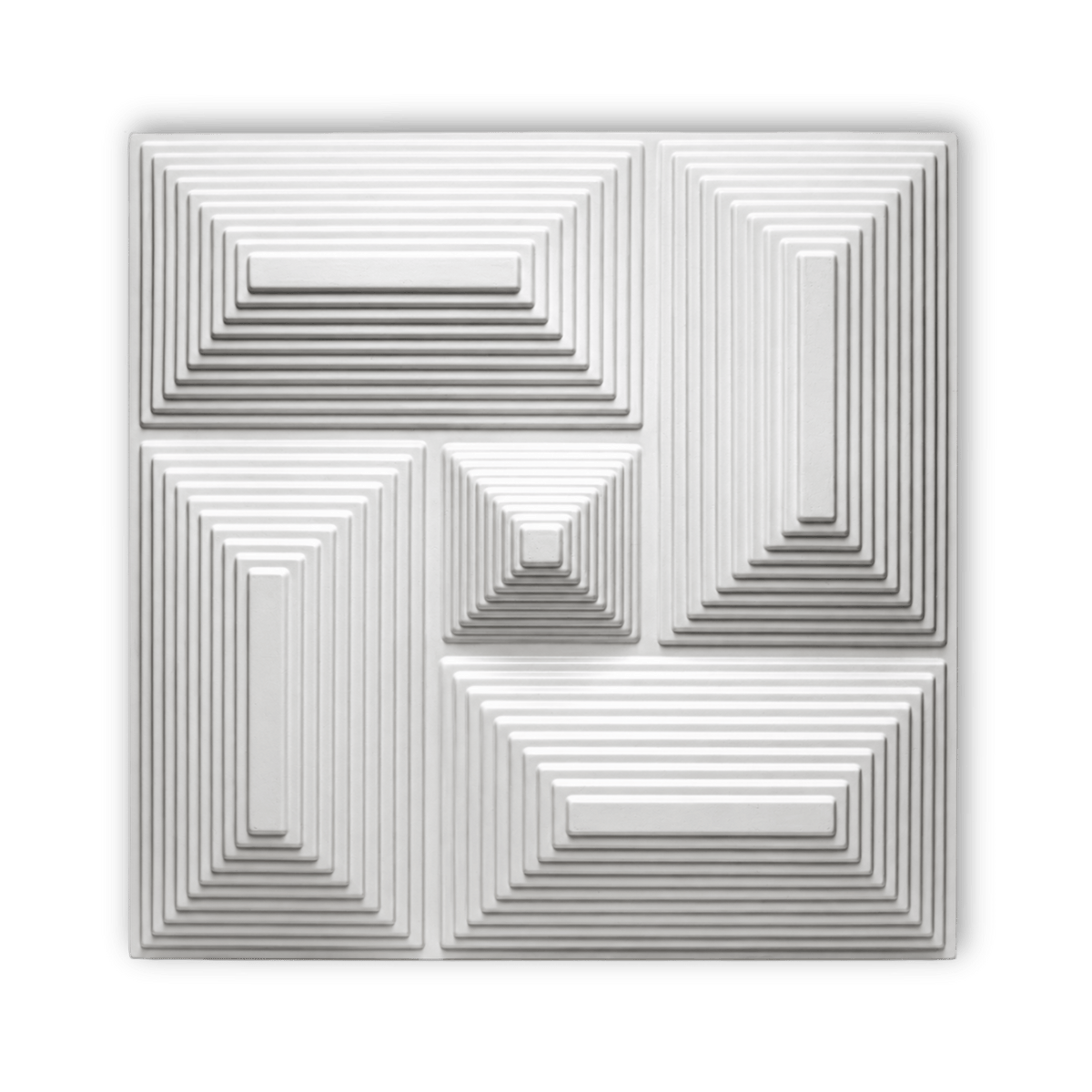 Plaque murale tendance à motif géométrique 3D élégant