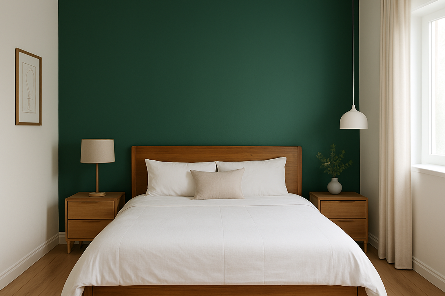 Mur de chambre peint