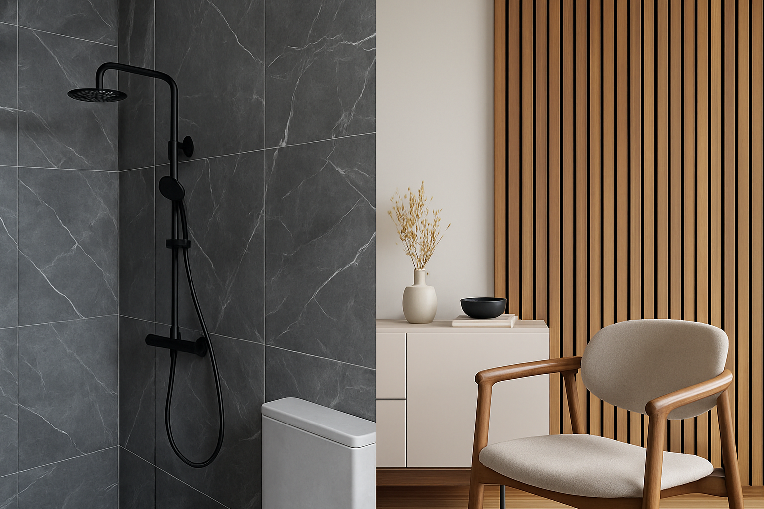 Panneaux muraux vs carrelage