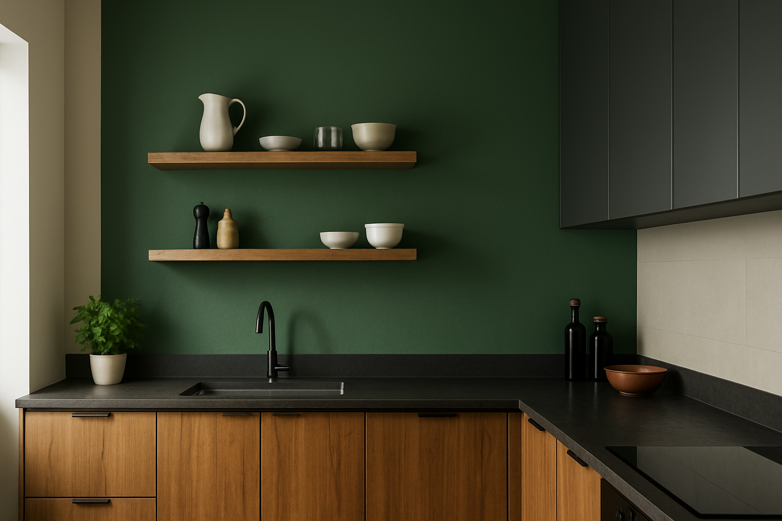 Peinture d'un mur de cuisine