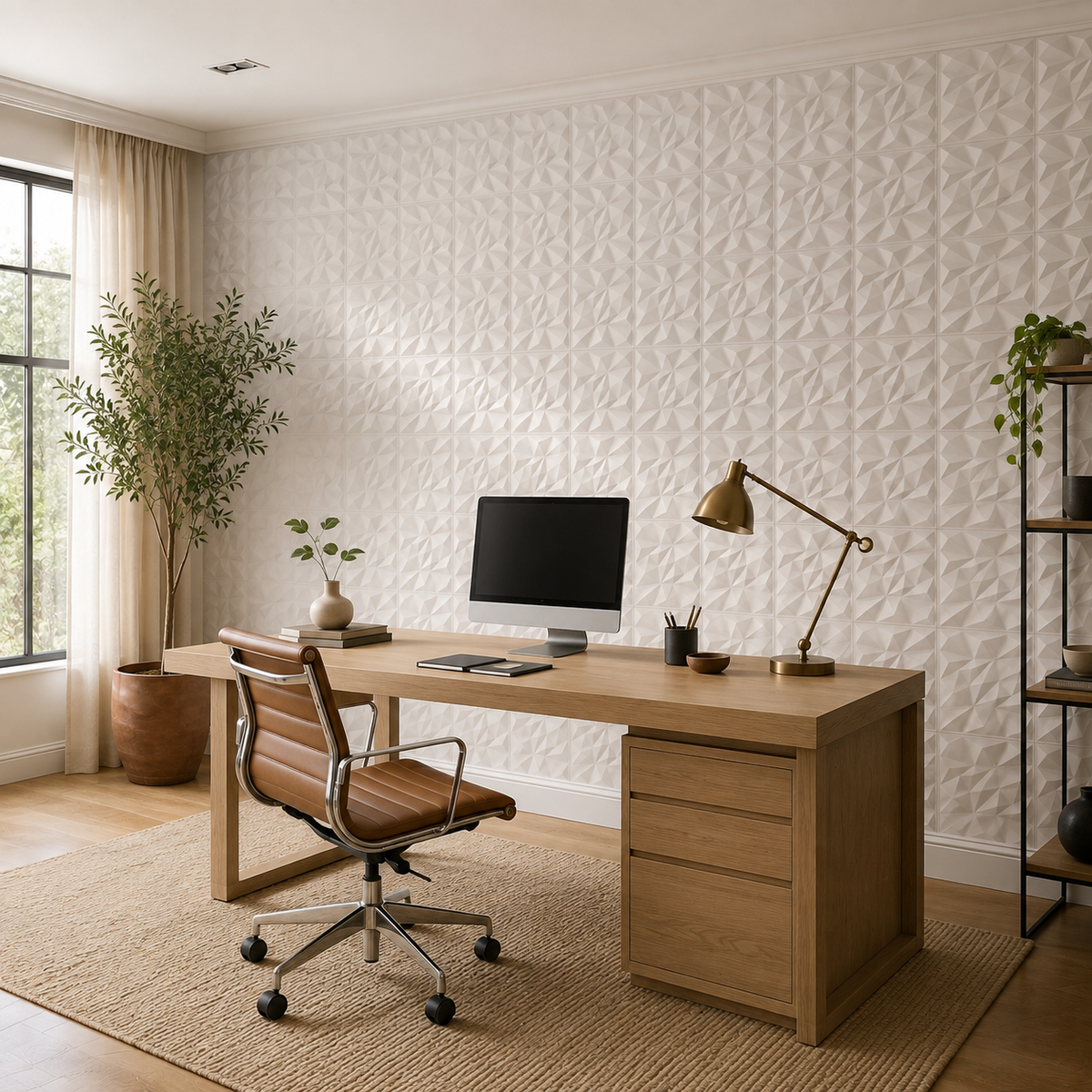 Panneau mural 3D design embossé
