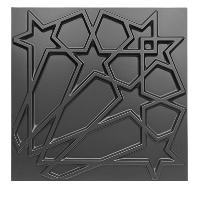 Panneaux muraux 3D étoiles en PVC