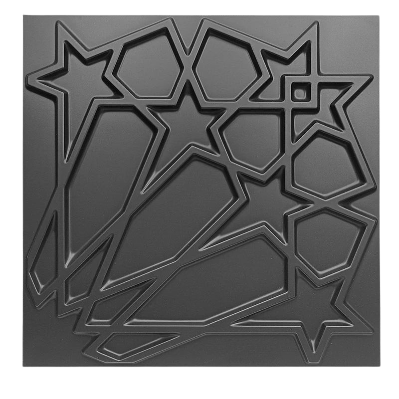 Panneaux muraux 3D étoiles en PVC