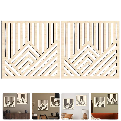 Panneau décoratif en bois naturel ajouré