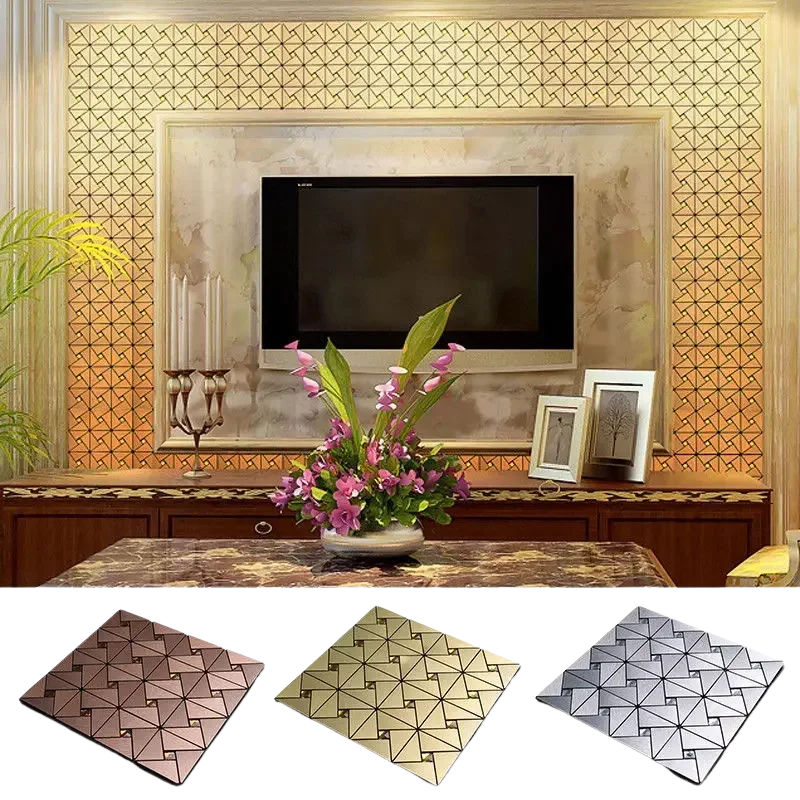 Panneau mural adhésif effet métal – Facile à poser et ultra résistant