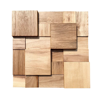 Panneau Mural en bois massif de noyer noir ou clair