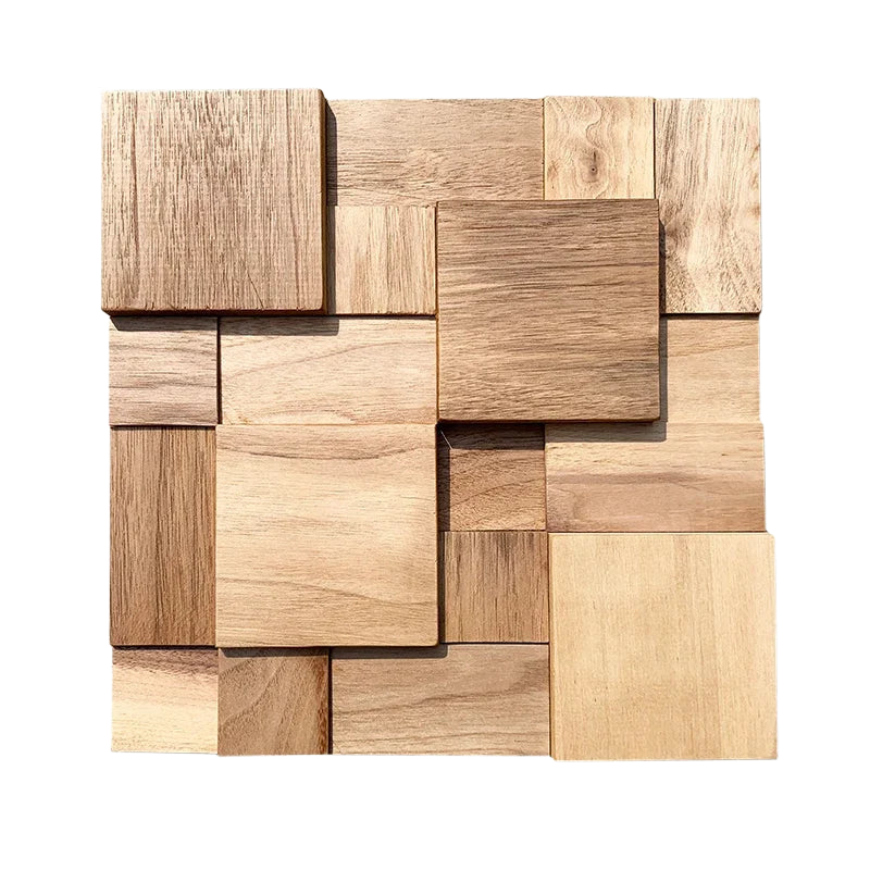 Panneau Mural en bois massif de noyer noir ou clair