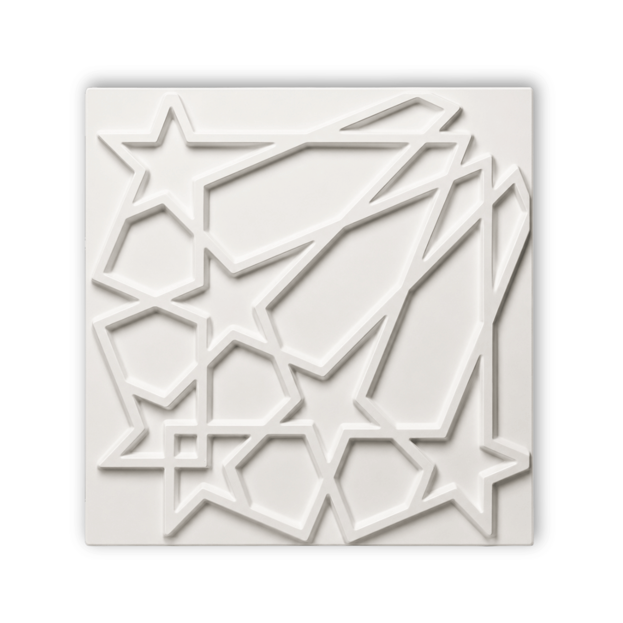 Panneaux muraux 3D étoiles en PVC