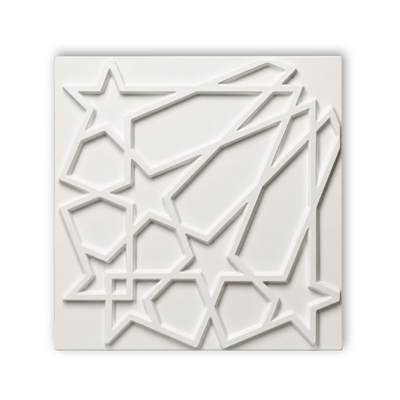 Panneaux muraux 3D étoiles en PVC
