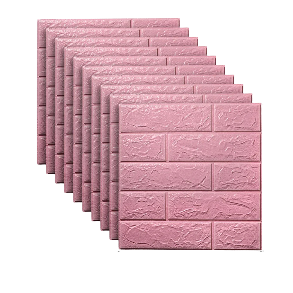 Panneaux muraux adhésifs effet brique