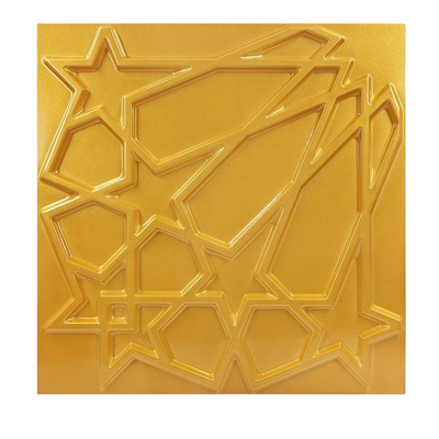 Panneaux muraux 3D étoiles en PVC