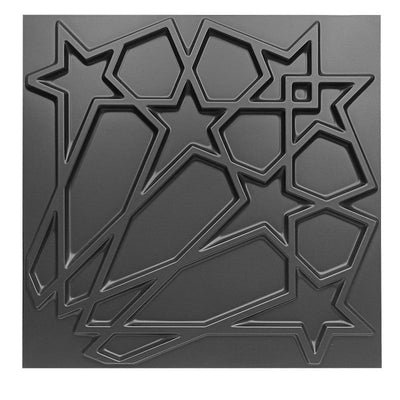 Panneaux muraux 3D étoiles en PVC