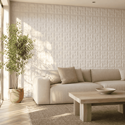 Panneau mural avec surface en relief 3D