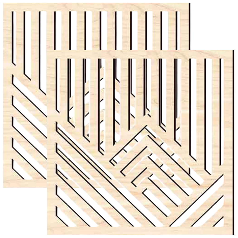 Panneau décoratif en bois naturel ajouré