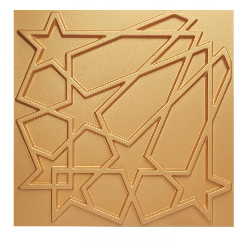 Panneaux muraux 3D étoiles en PVC
