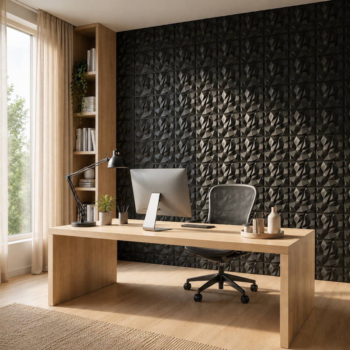 Panneau mural 3D décoratif Lignéa
