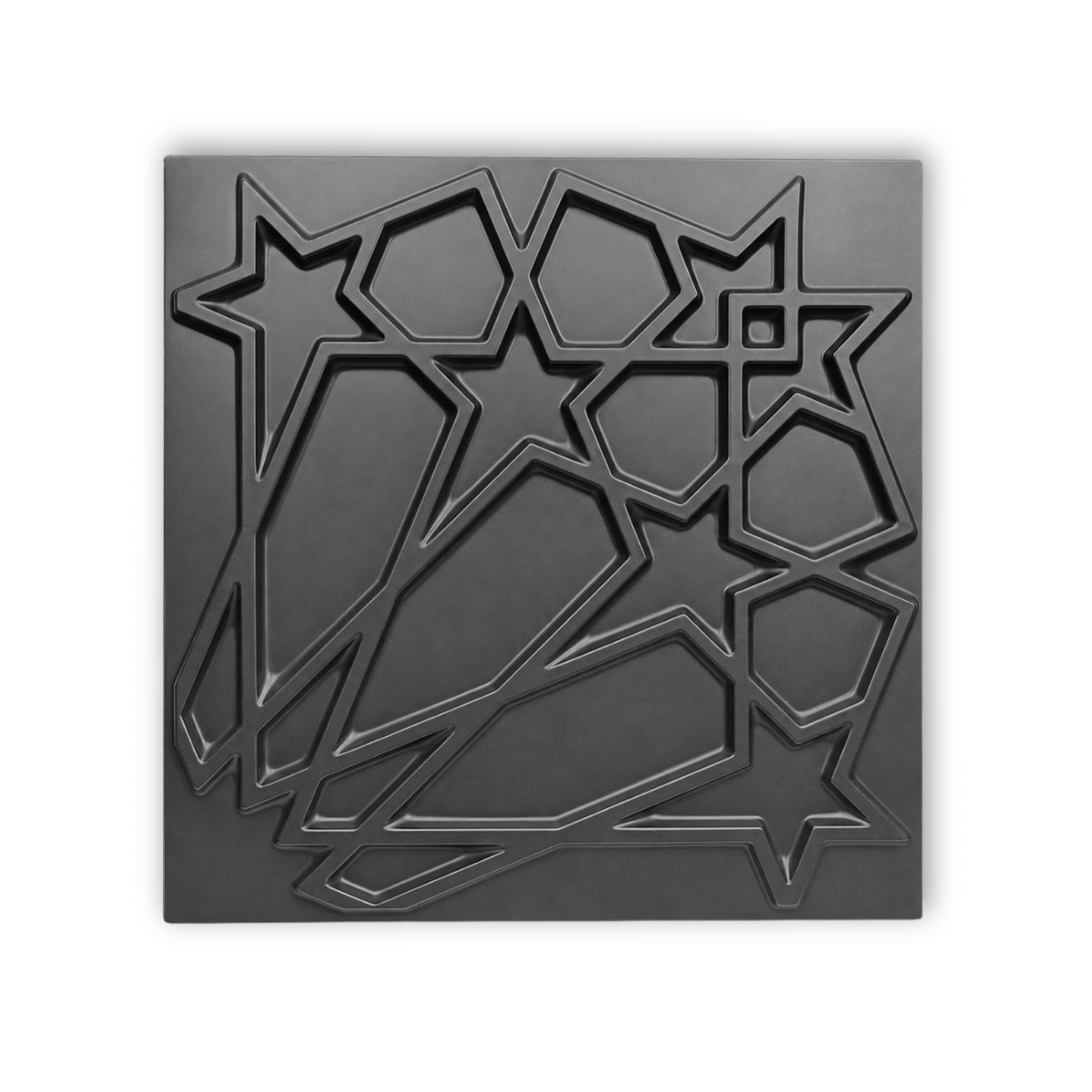 Panneaux muraux 3D étoiles en PVC