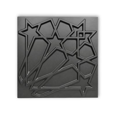 Panneaux muraux 3D étoiles en PVC