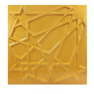 Panneaux muraux 3D étoiles en PVC