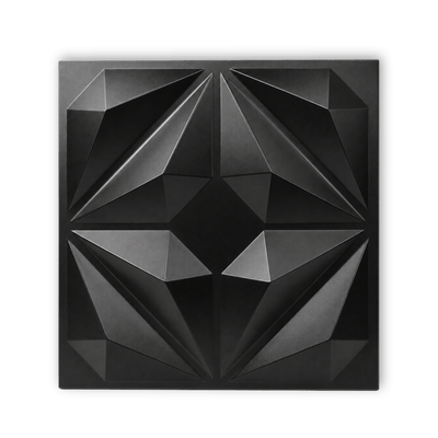 Panneau mural 3D noir mat design prestige