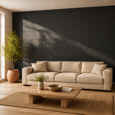Panneaux muraux 3D étoiles en PVC
