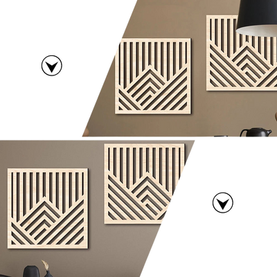 Panneau décoratif en bois naturel ajouré