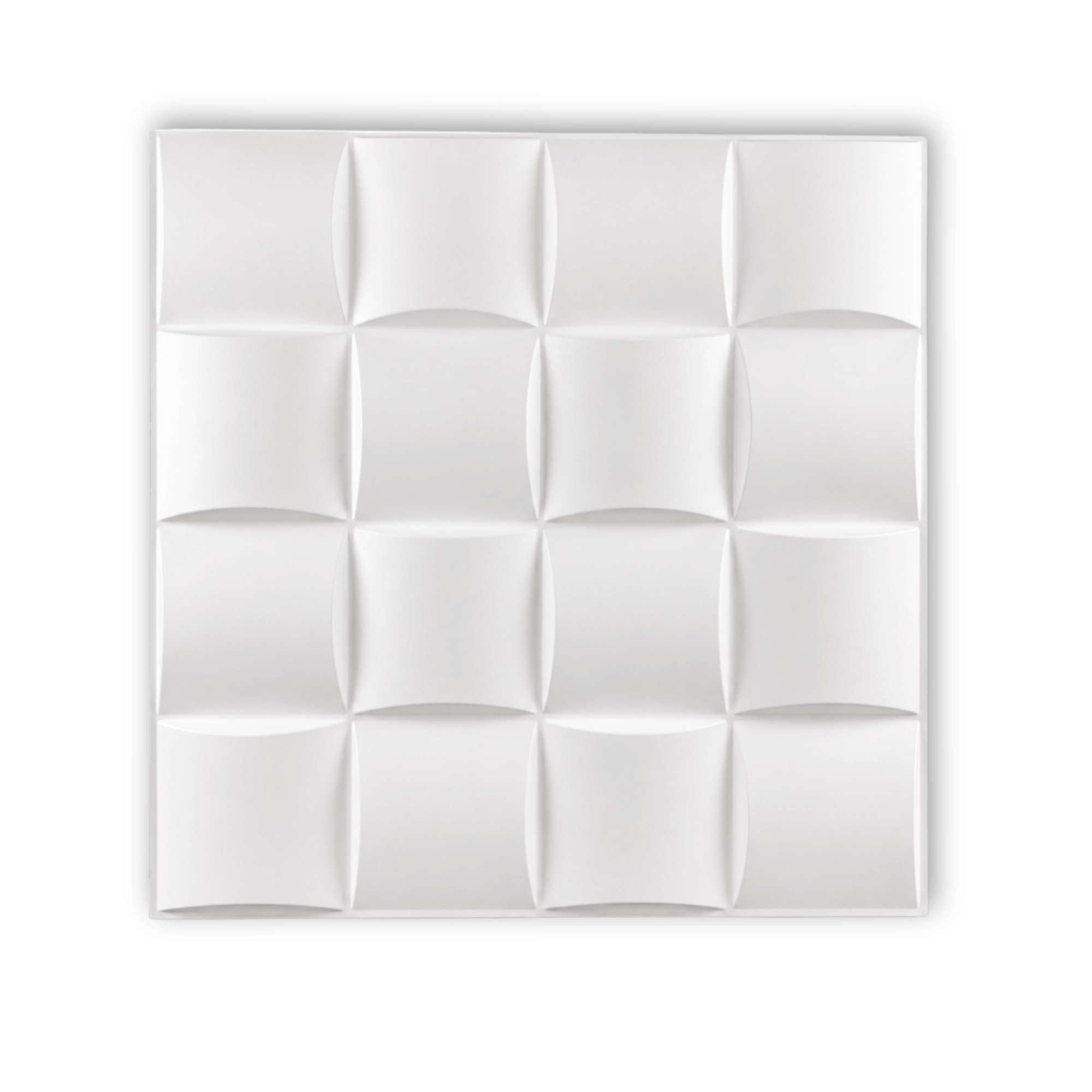 Panneau mural blanc mat 3D avec motif bombé design