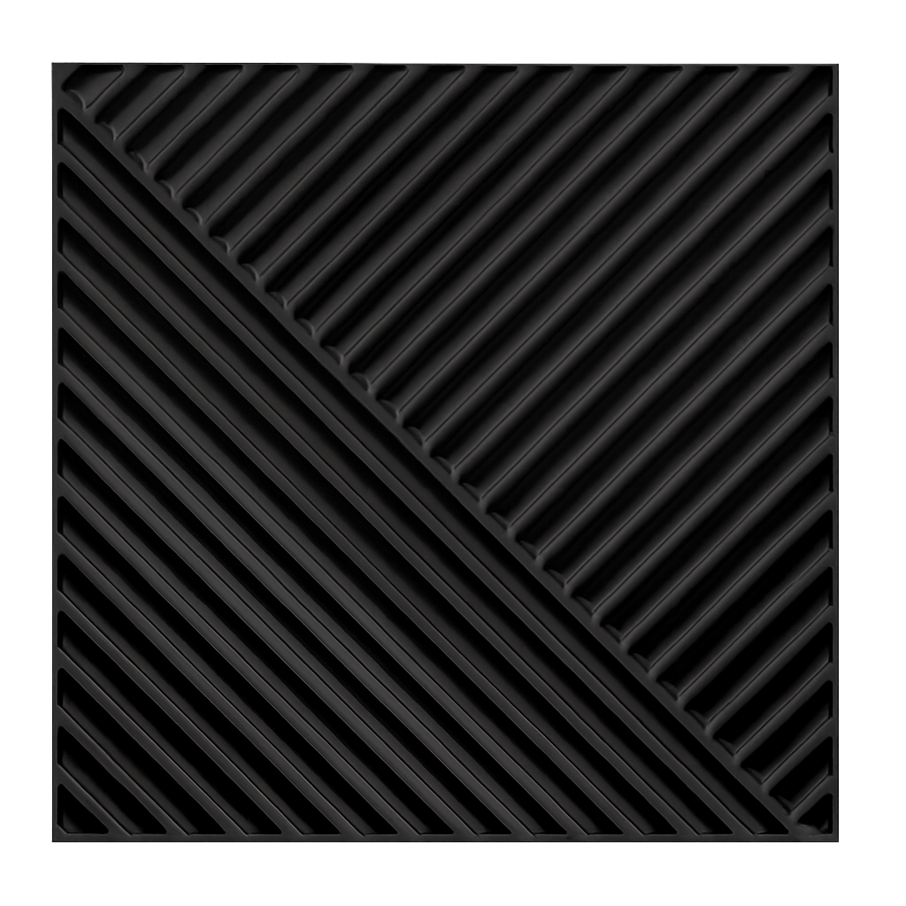 Panneau mural 3D géométrique croisé