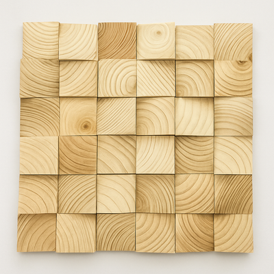 Panneaux muraux acoustique en bois 3D