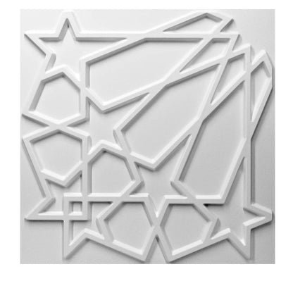 Panneaux muraux 3D étoiles en PVC