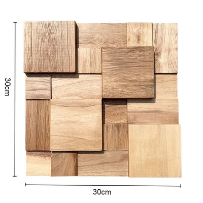 Panneau Mural en bois massif de noyer noir ou clair