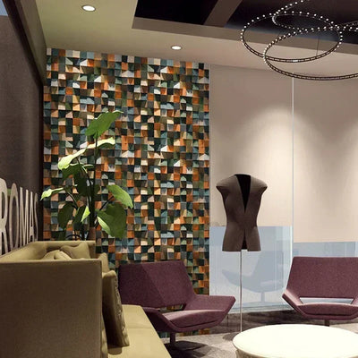 Panneaux muraux acoustique en bois 3D