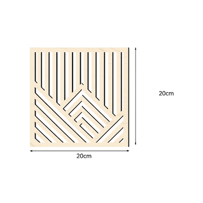 Panneau décoratif en bois naturel ajouré