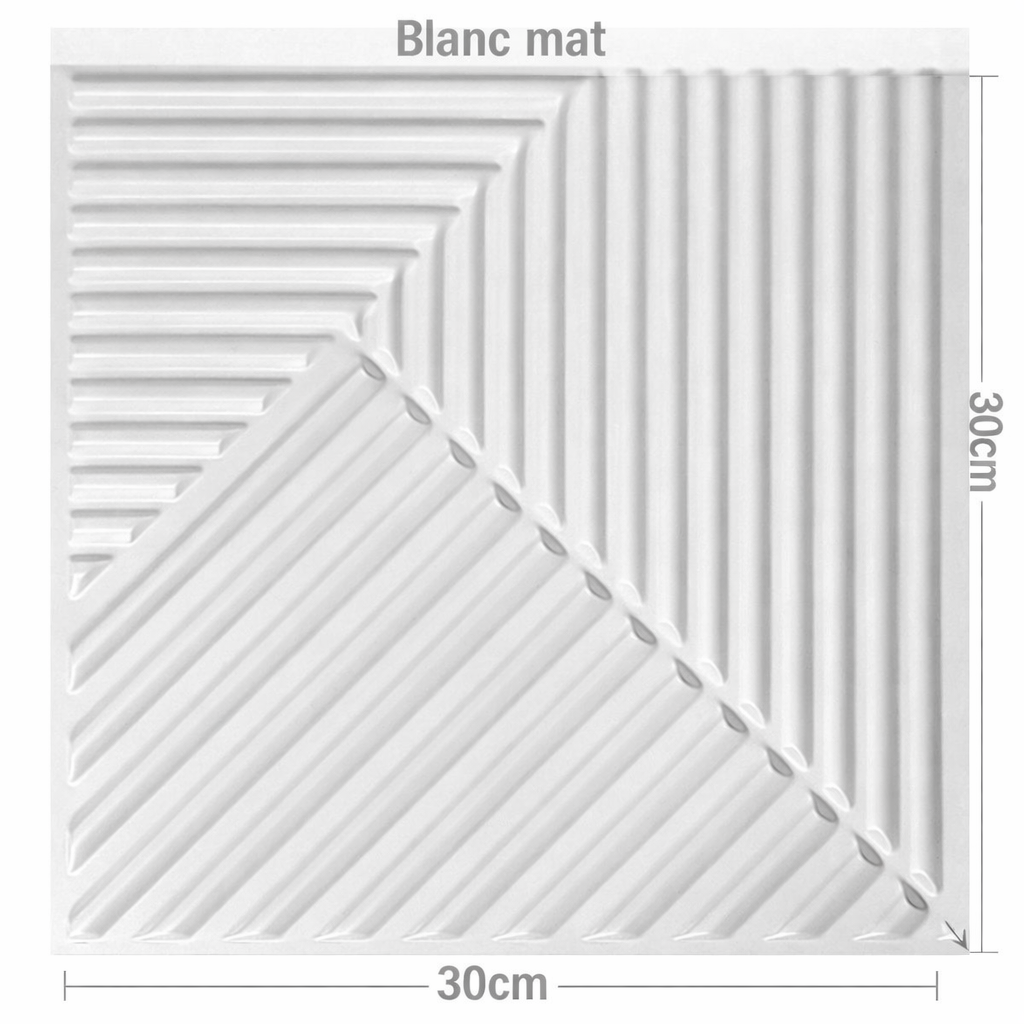 Panneau mural 3D géométrique croisé