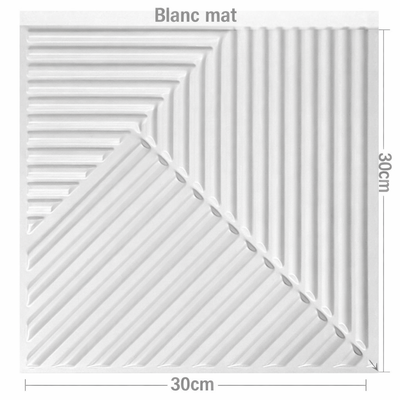 Panneau mural 3D géométrique croisé